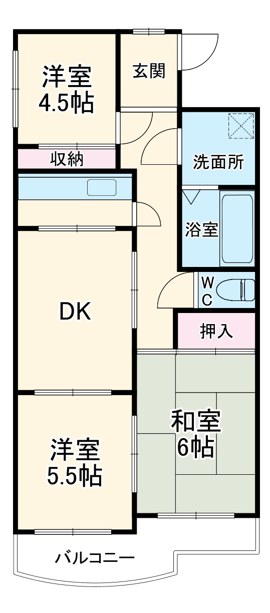 レジデンス浜野Ⅱの間取り
