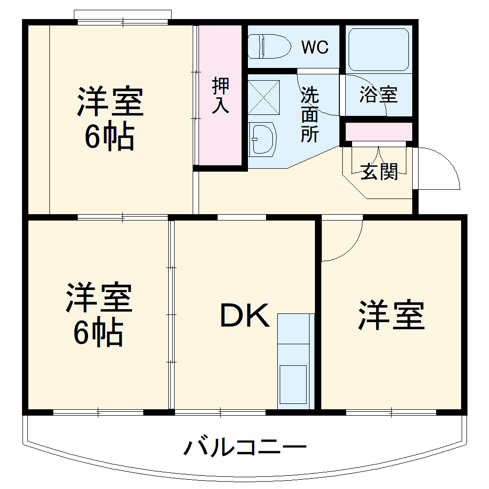小川ハイツの間取り