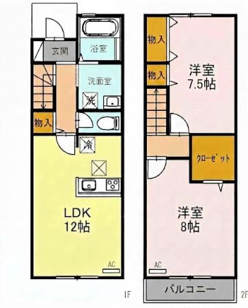 デルフィ参番館の間取り