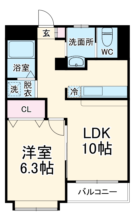 シャテーヌ春日部の間取り