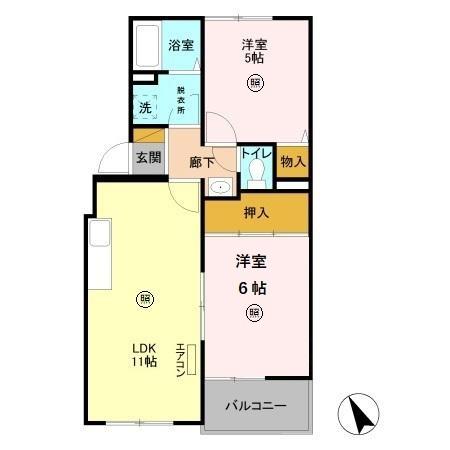 メゾンセピア Cの間取り