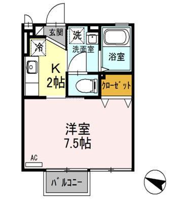 メルヴェーユの間取り