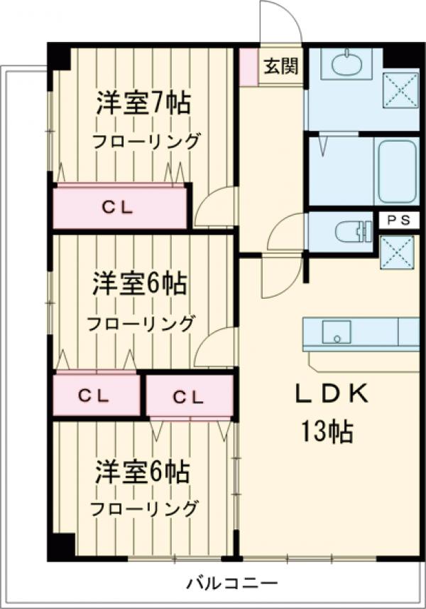 グロリア参番館の間取り