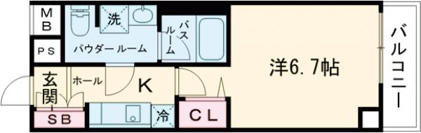 ラフィスタ新小岩Ⅱの間取り