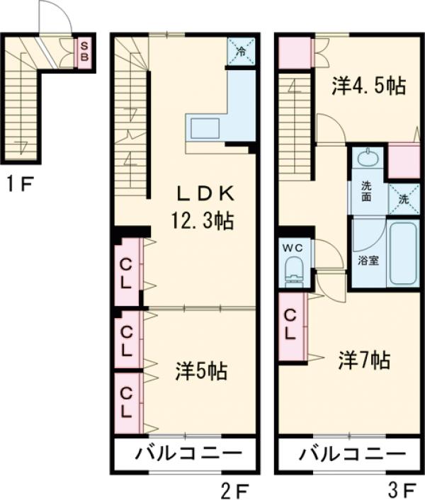 エルスタンザ綾瀬ＤＥＵＸの間取り