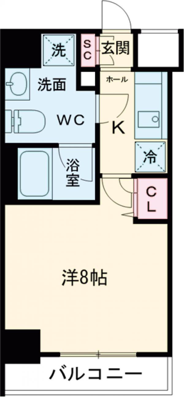 ユリカロゼAZ梅島の間取り