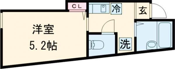 ロイヤルブルーゲート五反野の間取り
