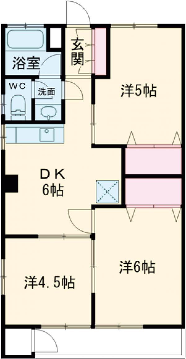 上水ハイツの間取り