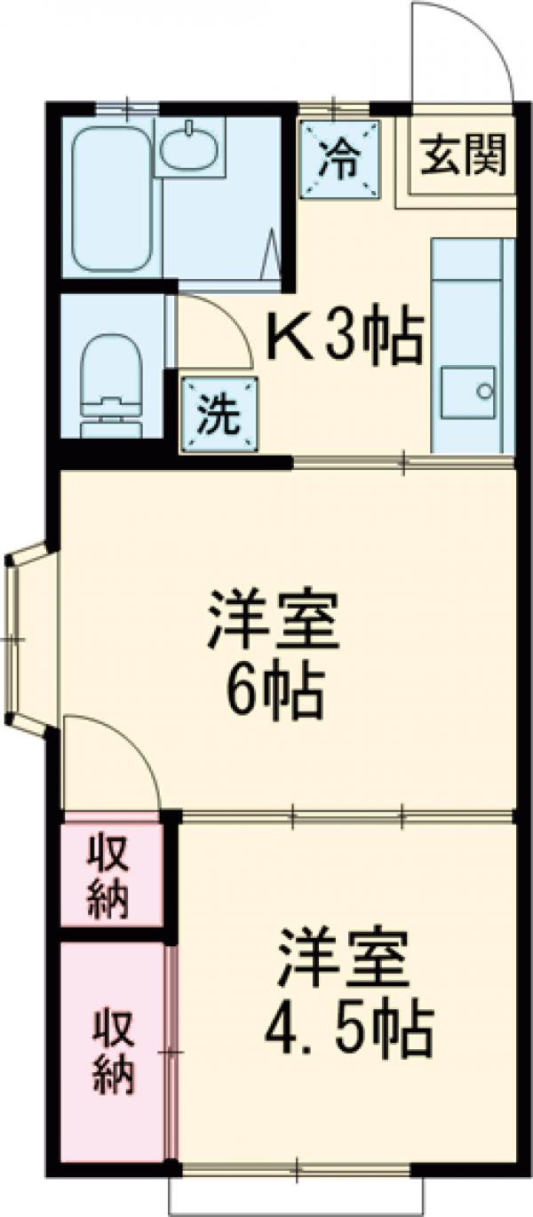 KMハイツの間取り