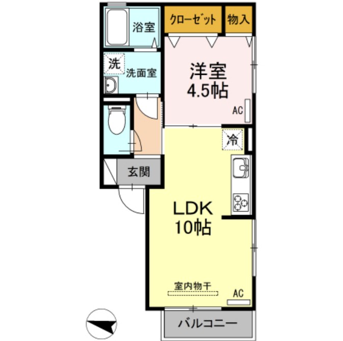ラルーチェ下井草の間取り