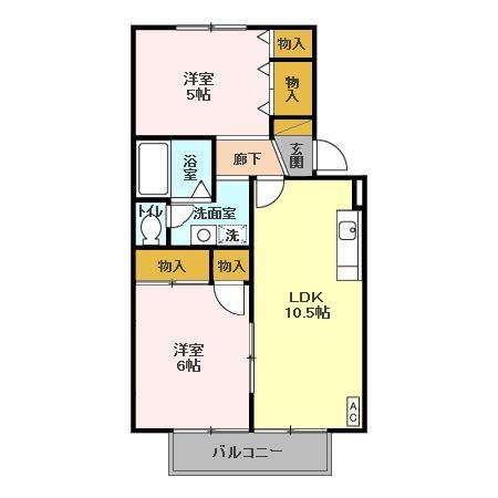 ホープシティAの間取り