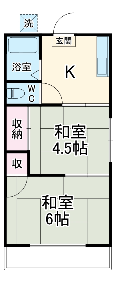 コーポスガの間取り