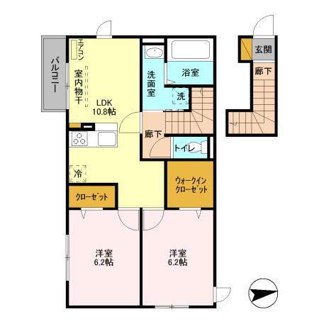 エスペランサ A棟の間取り