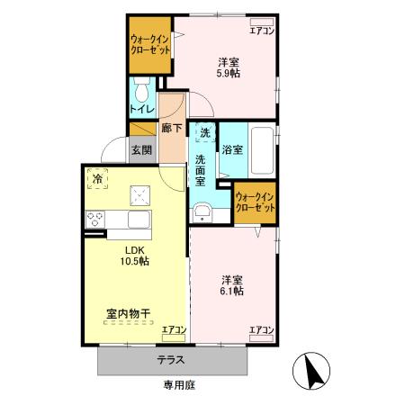 アンジュームGの間取り
