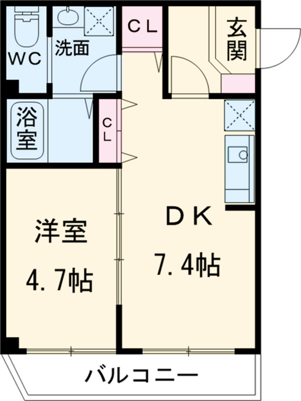 シトラスユノス京葉蘇我の間取り