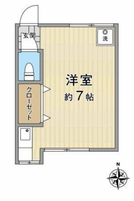東田荘 A棟の間取り