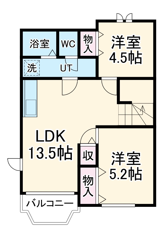 Arkadia舞阪Aの間取り