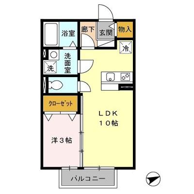 コーポセレッソの間取り