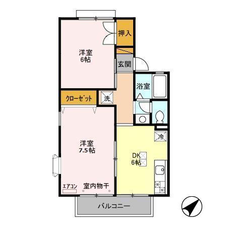 クレール有吉の間取り