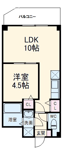 AQUAS Will千葉の間取り