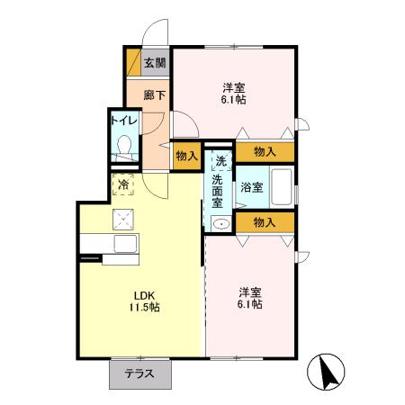 向日葵の間取り