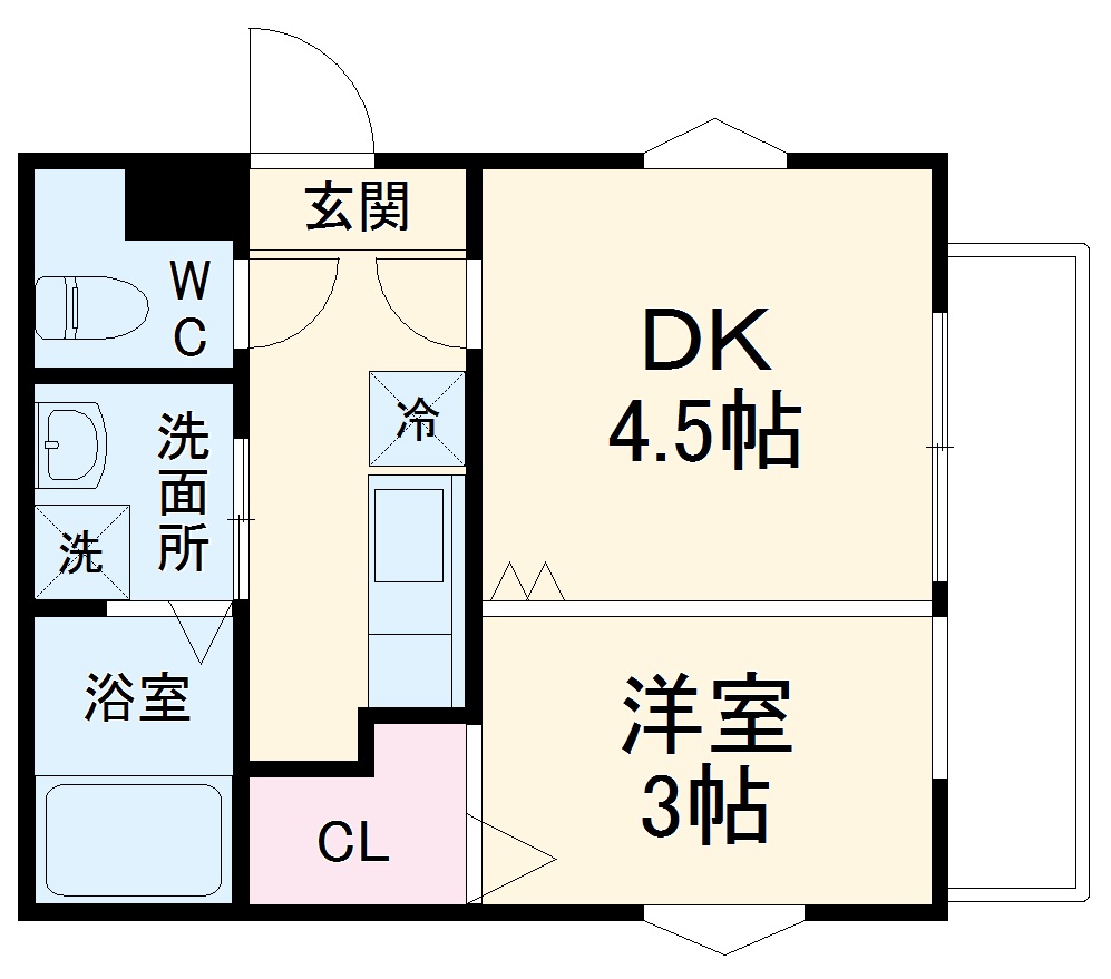 AQUE8の間取り