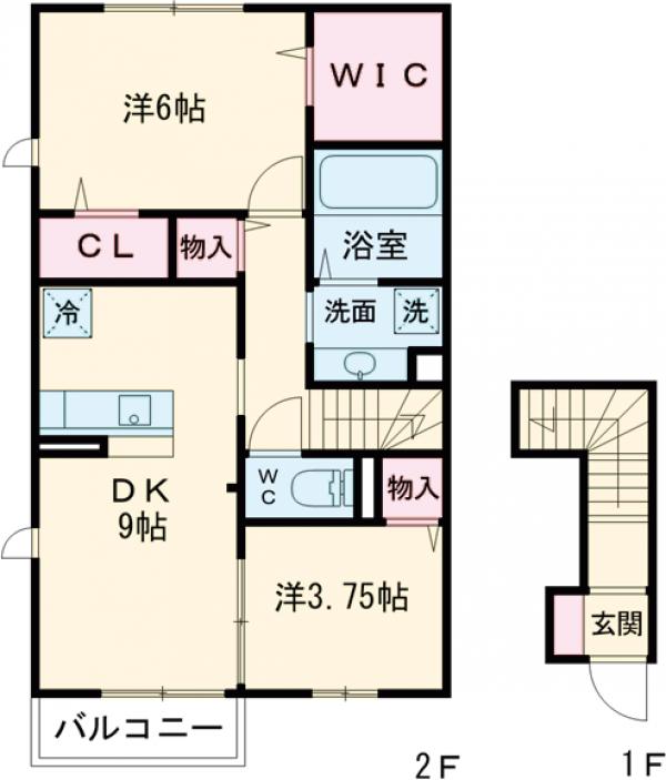 メゾンホーリー・201号室の間取り