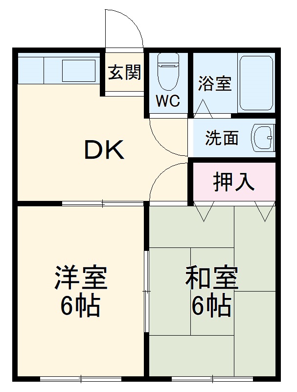 コーポタカワの間取り