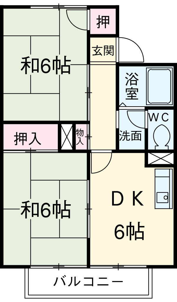 セジュールマルイチAの間取り