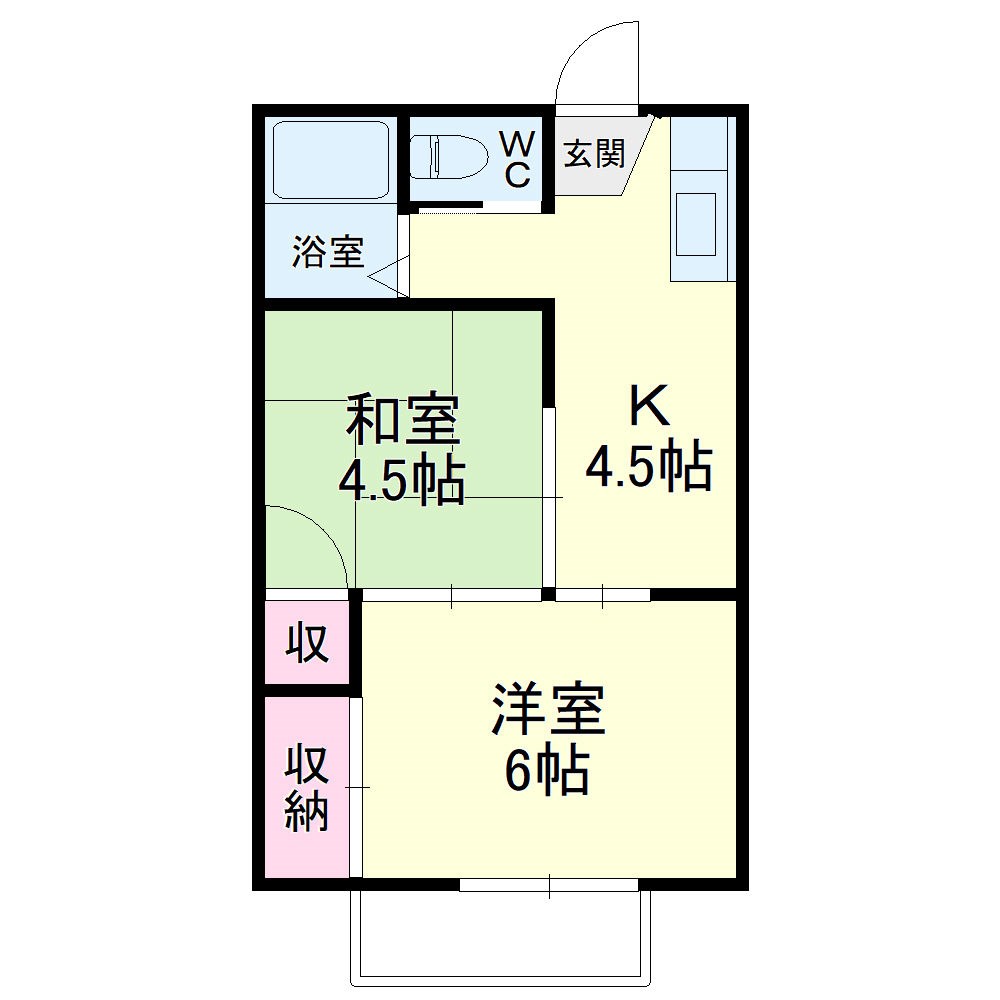 ブルージュ中村の間取り
