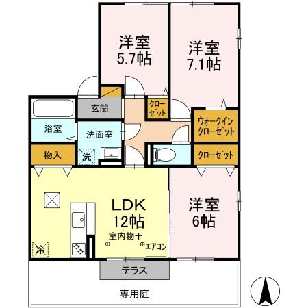 クリスタル フローラの間取り