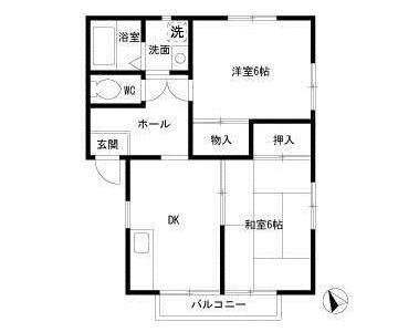 エステートピア鹿野の間取り