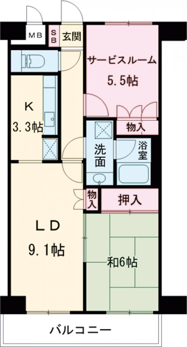 藤和シティホームズ荻窪駅前の間取り