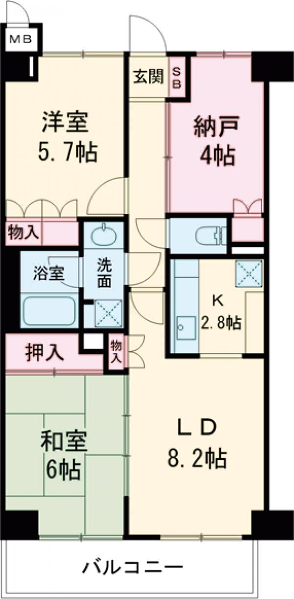 藤和シティホームズ荻窪駅前の間取り