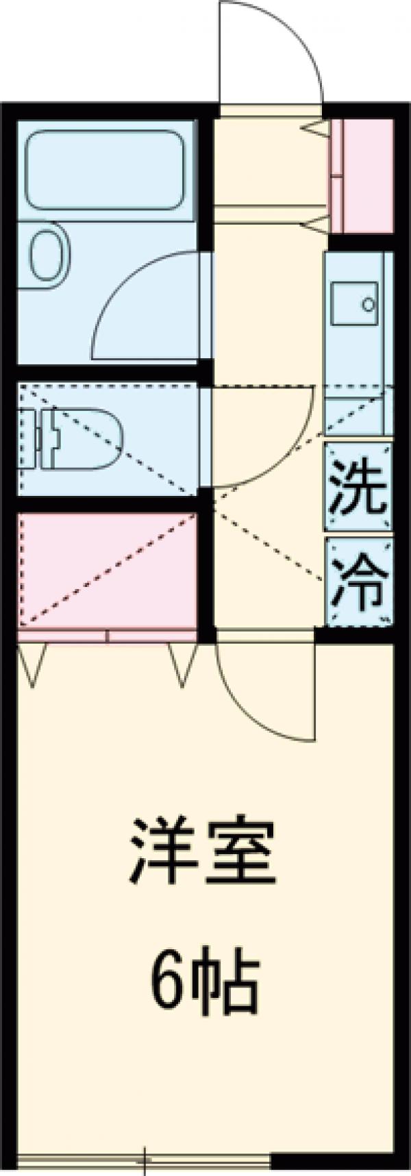 菊野台の完工年月(2002年9月)築の賃貸アパートの間取り