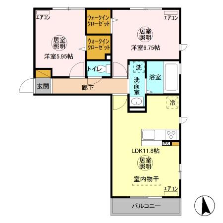 フローラの間取り