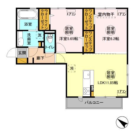 Pegasus Okuboの間取り