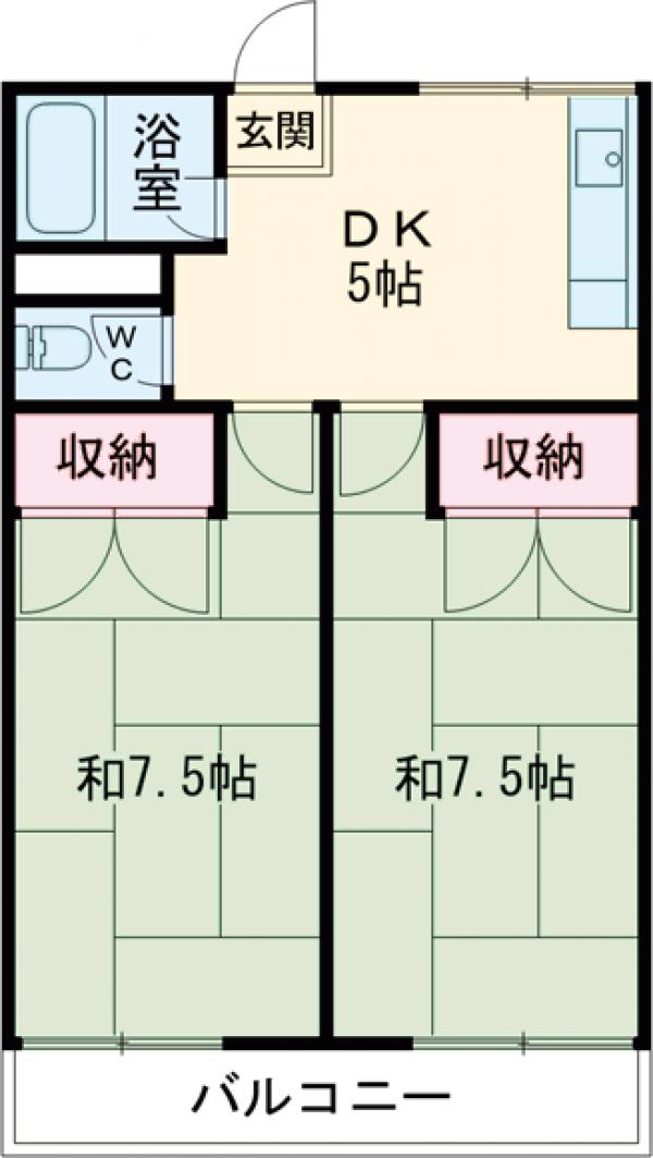 学園ハイムⅠの間取り