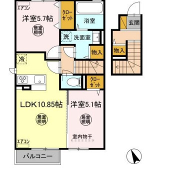 ディアコート五井の間取り