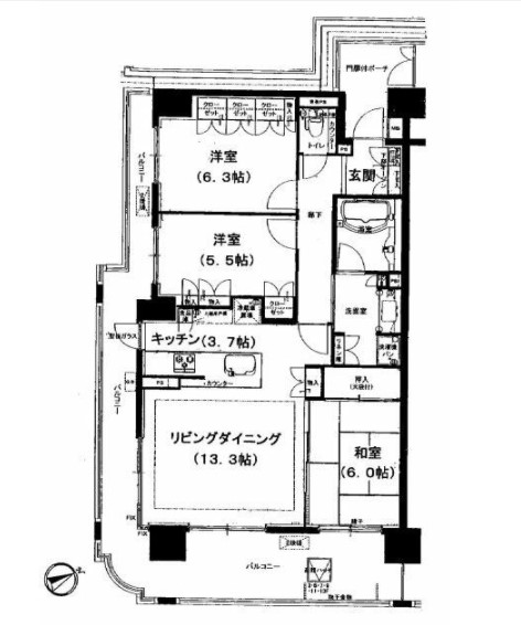 アンビシャスプラザ千葉中央の間取り