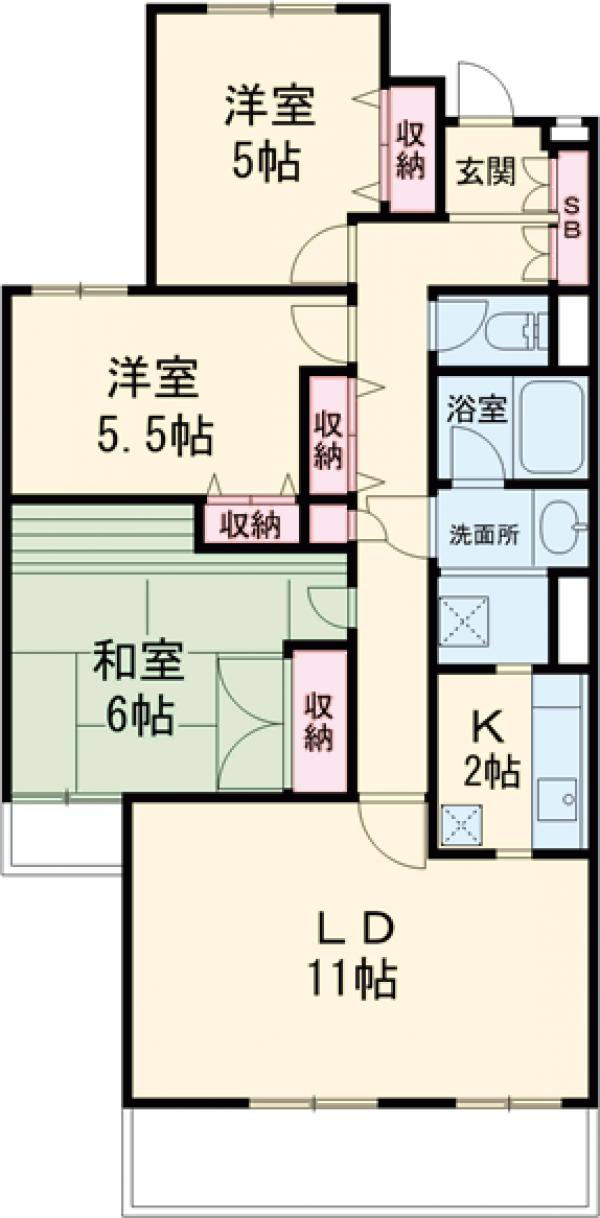 ベル富士見丘の間取り