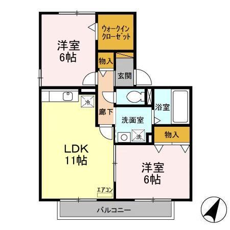 アベニューヴィラ Iの間取り