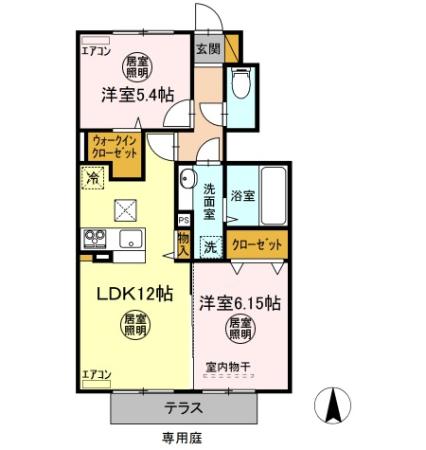 ピエスクレールの間取り