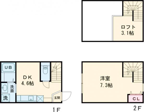 ハーミットクラブハウス高井戸の間取り