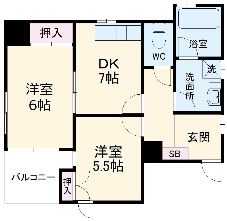K&Aハイツの間取り