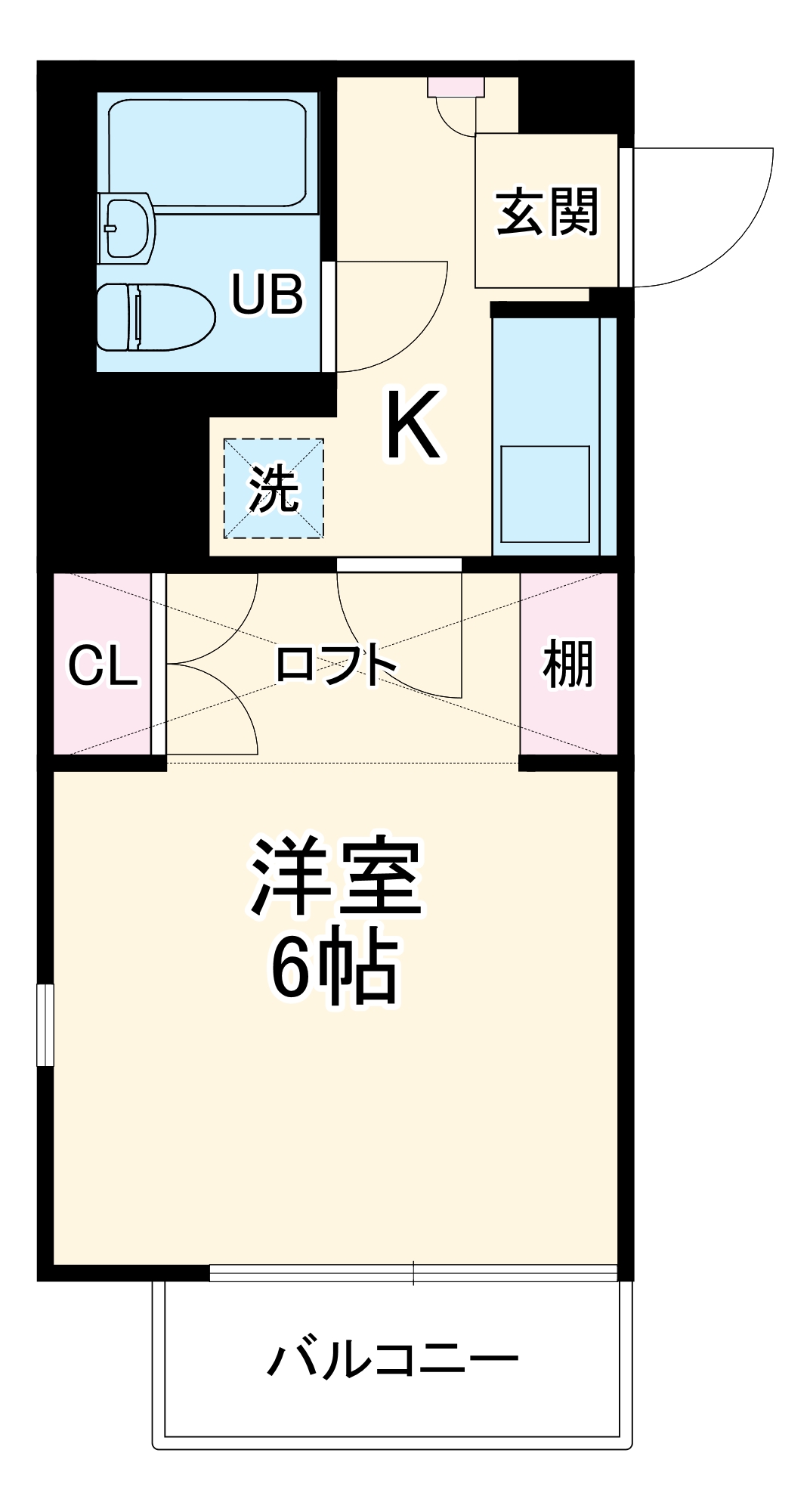ジュネパレス市川第24Cの間取り