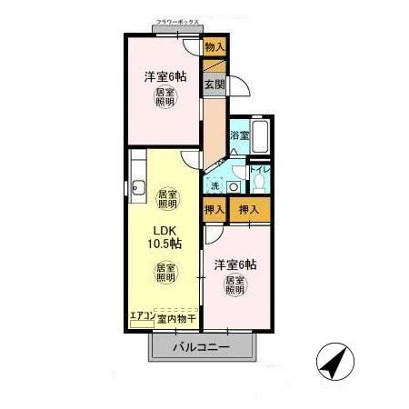 グランメールコホリ 弐番館の間取り