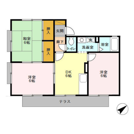 カナリアンハイツの間取り