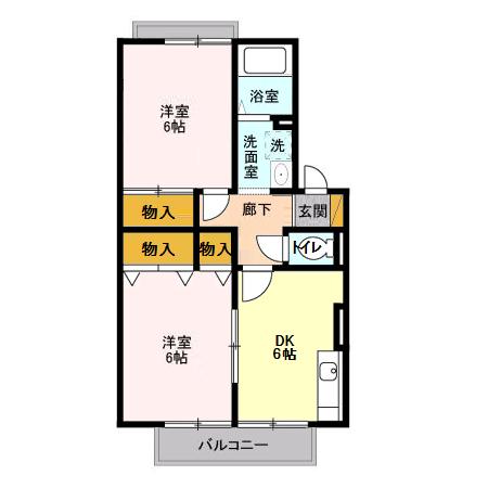 ネオサカエハイツ Bの間取り