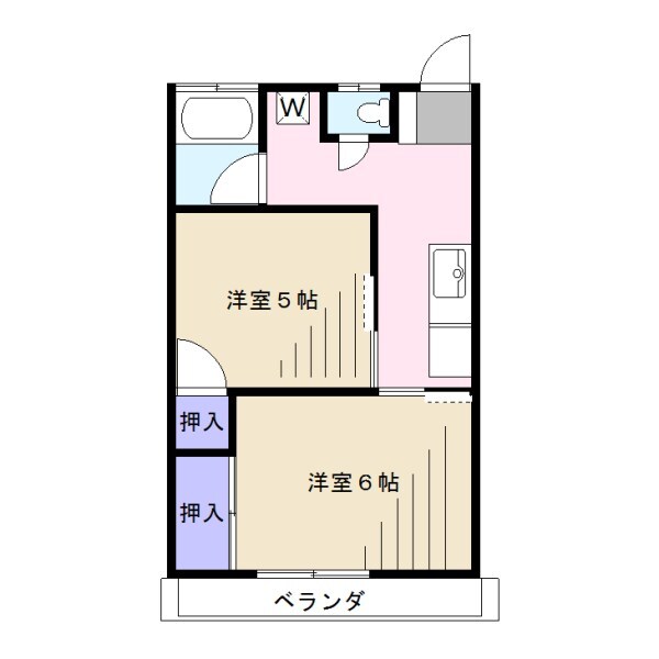 沖ノ根ニューハイツの間取り
